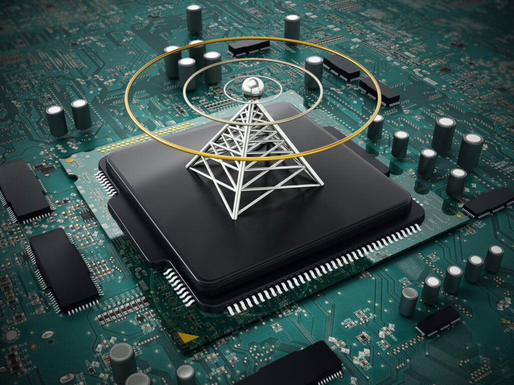 Battery-free technology devices with ambient RF signals